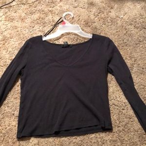 V neck crop top